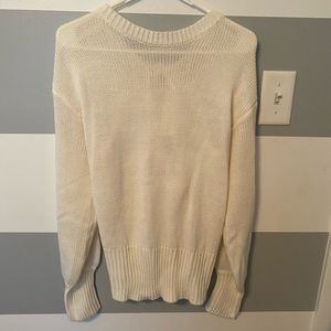 White Sweater/ Offers Welcome